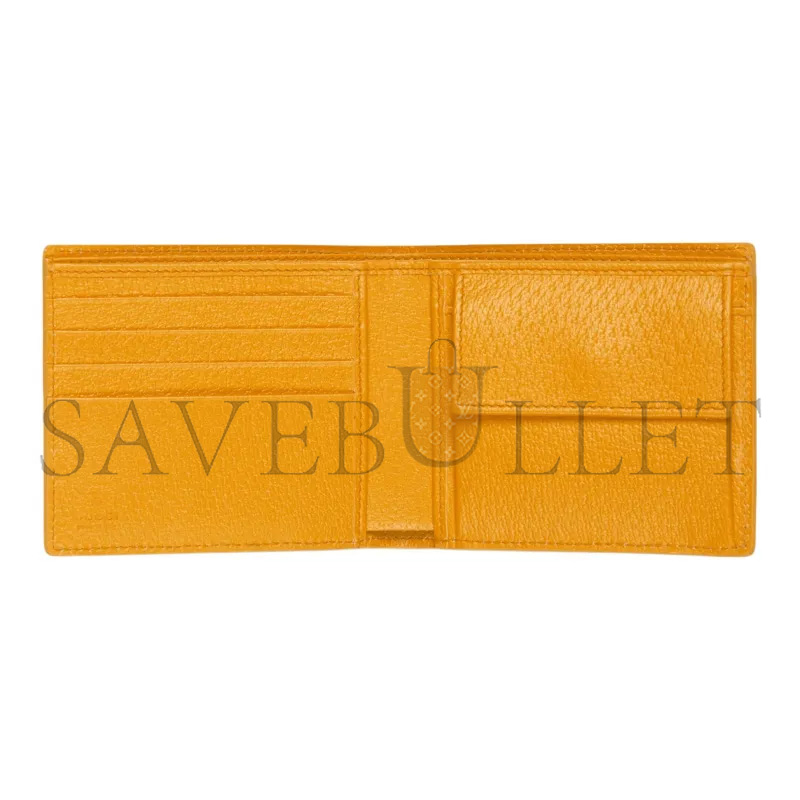 Gvc*1 yellow interior gg coin wallet 768244 (21*9cm)